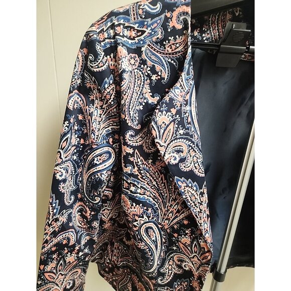 Pendleton Floral Paisley Open Front Jacket Size 16 - Picture 5 of 12